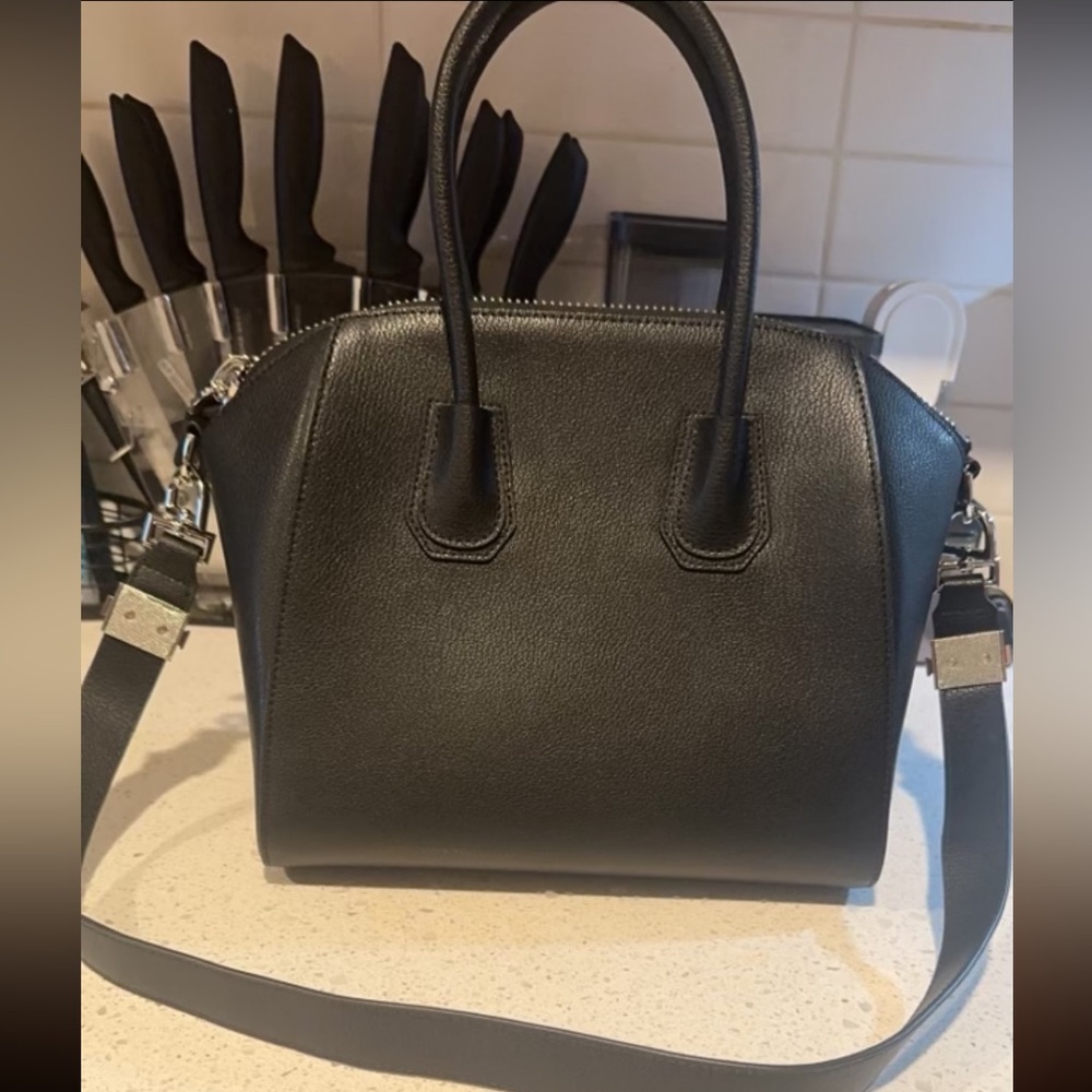 AUTHENTIC Givenchy black leather medium handbag